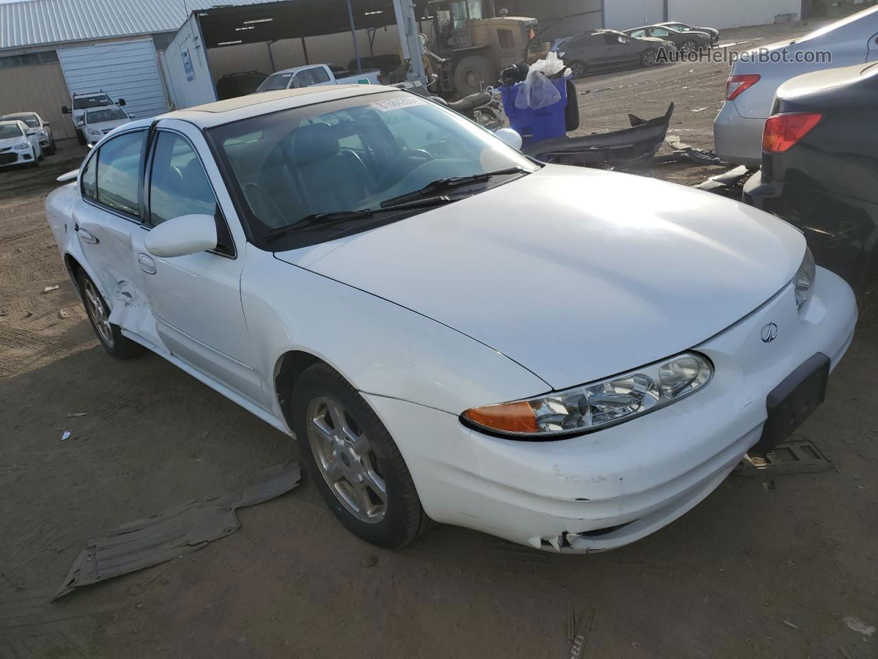 2001 Oldsmobile Alero Gls White vin: 1G3NF52EX1C119720