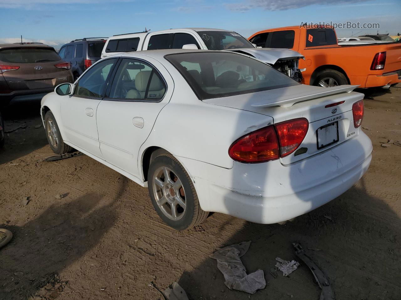 2001 Oldsmobile Alero Gls White vin: 1G3NF52EX1C119720