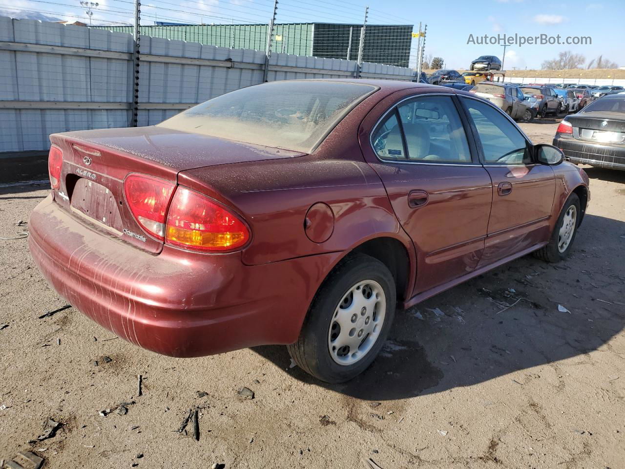 2001 Oldsmobile Alero Gx Red vin: 1G3NK52T21C191344