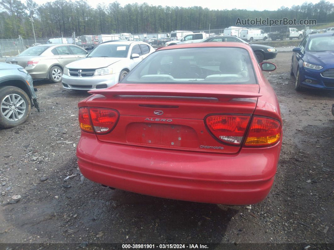 2001 Oldsmobile Alero Gl2 Red vin: 1G3NL12T71C132280