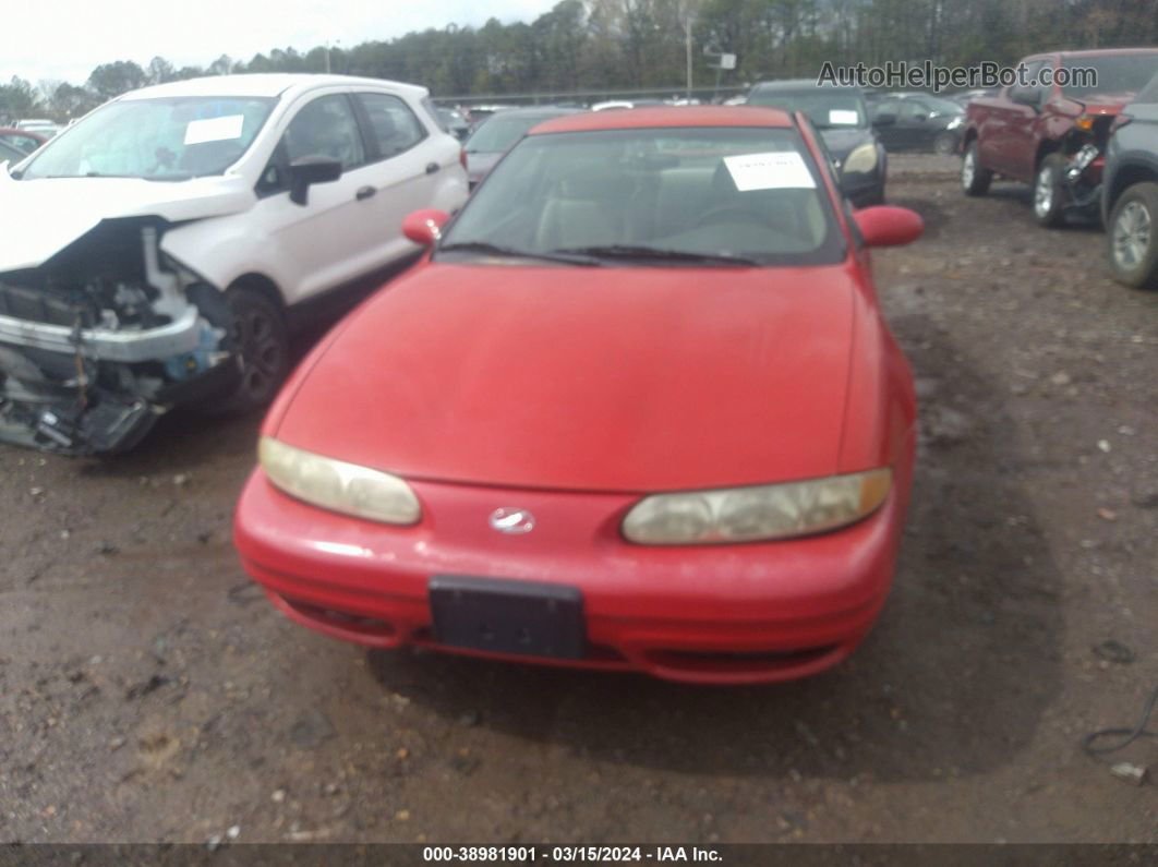 2001 Oldsmobile Alero Gl2 Red vin: 1G3NL12T71C132280