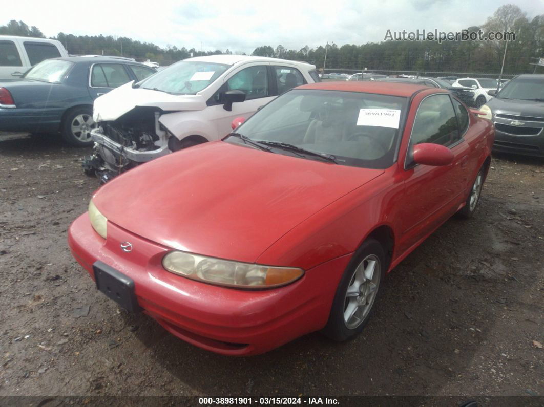 2001 Oldsmobile Alero Gl2 Red vin: 1G3NL12T71C132280