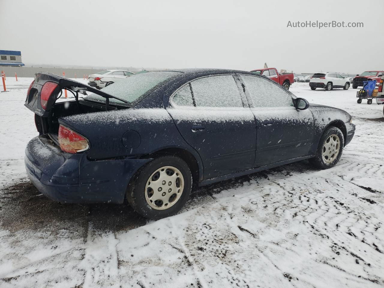 2001 Oldsmobile Alero Gl Blue vin: 1G3NL52E01C161886