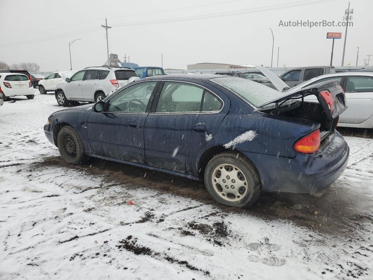 2001 Oldsmobile Alero Gl Blue vin: 1G3NL52E01C161886