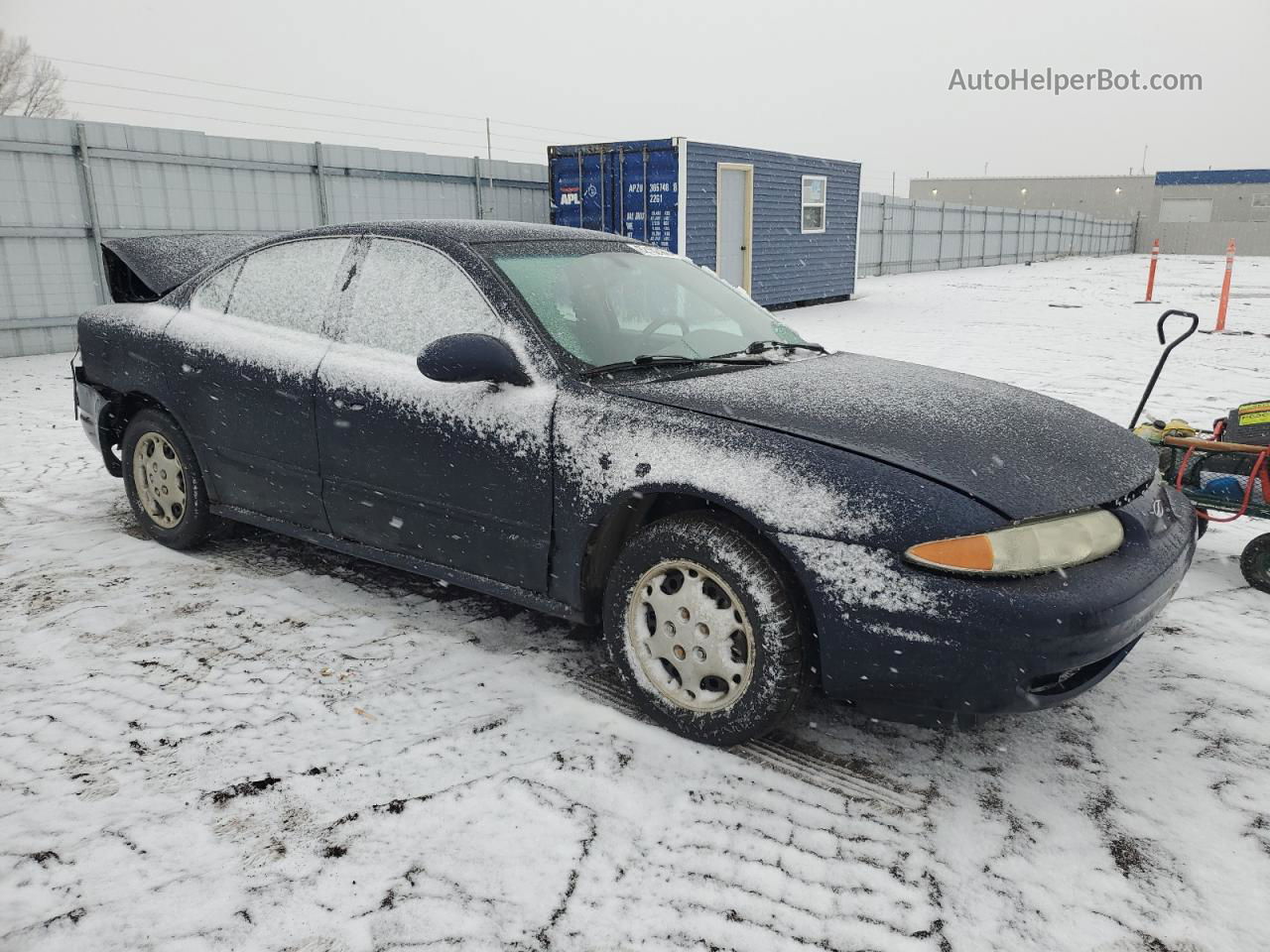 2001 Oldsmobile Alero Gl Blue vin: 1G3NL52E01C161886