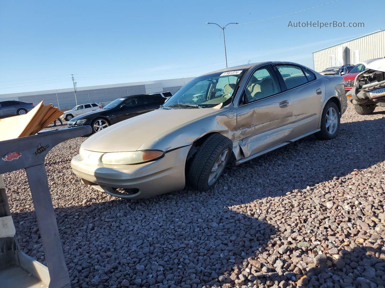 2001 Oldsmobile Alero Gl Gold vin: 1G3NL52E01C226588