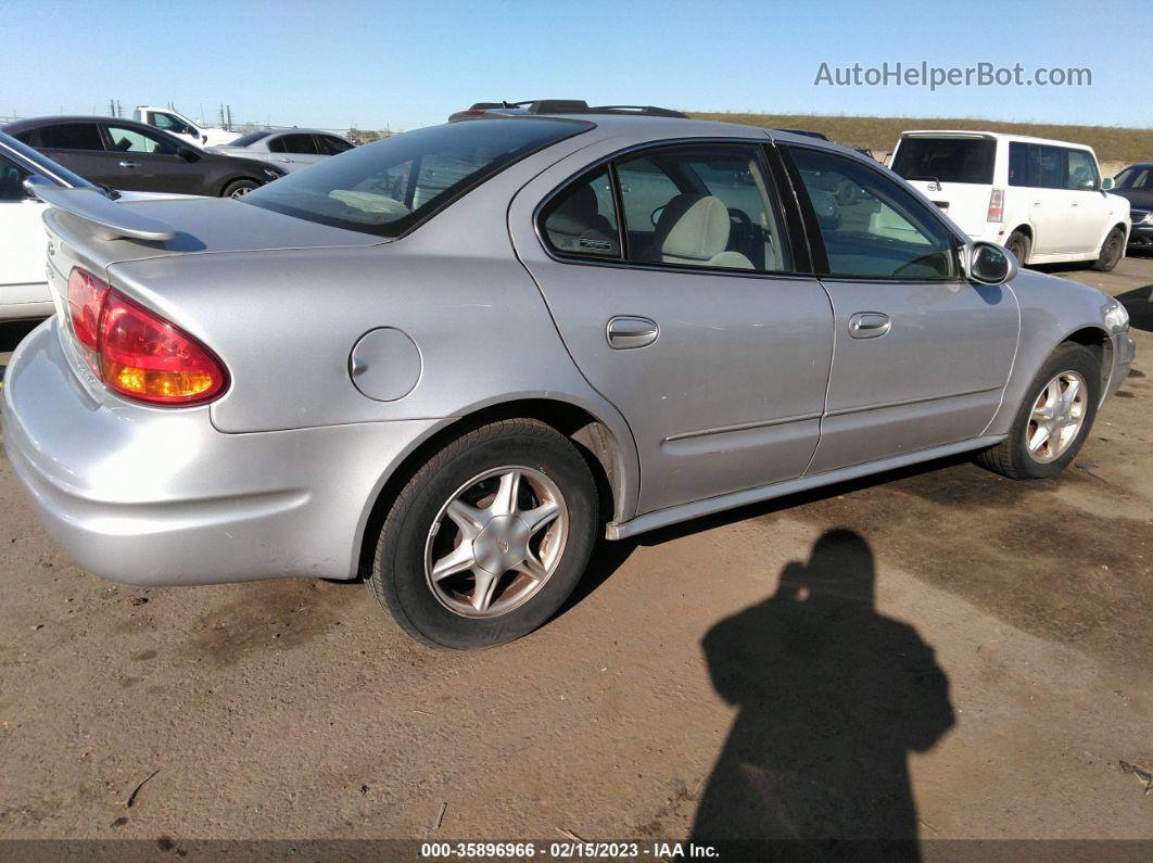 2001 Oldsmobile Alero Gl1 Silver vin: 1G3NL52E11C235638