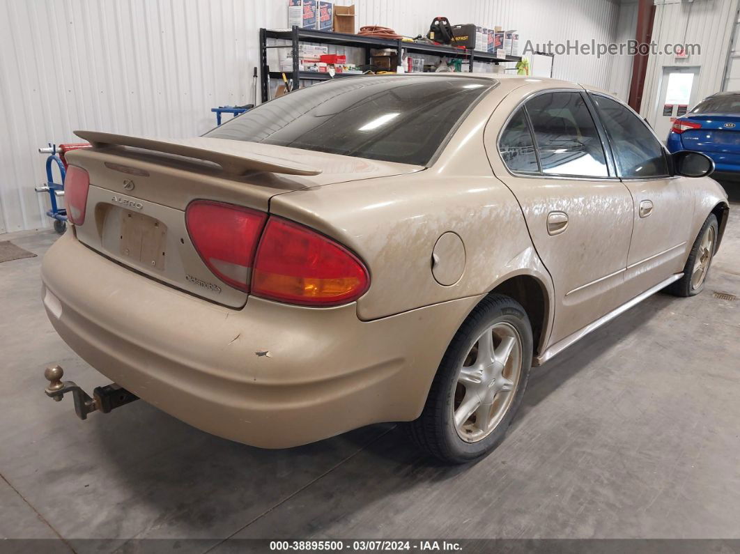 2001 Oldsmobile Alero Gl2 Gold vin: 1G3NL52E31C251016