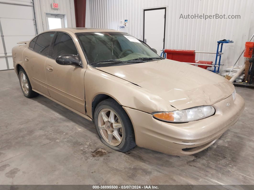 2001 Oldsmobile Alero Gl2 Gold vin: 1G3NL52E31C251016