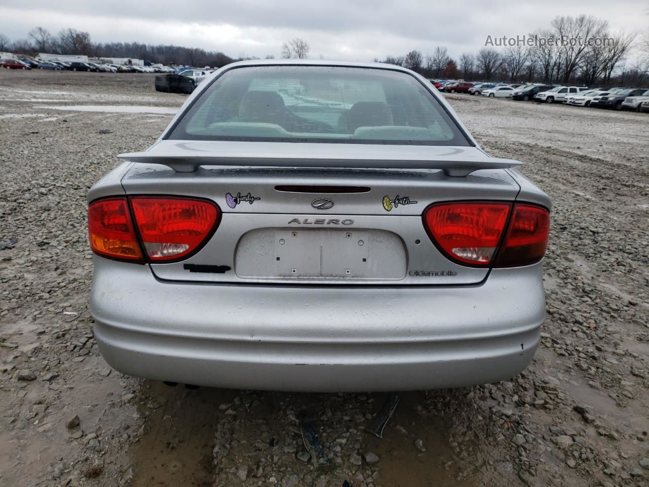 2001 Oldsmobile Alero Gl Silver vin: 1G3NL52E31C279656