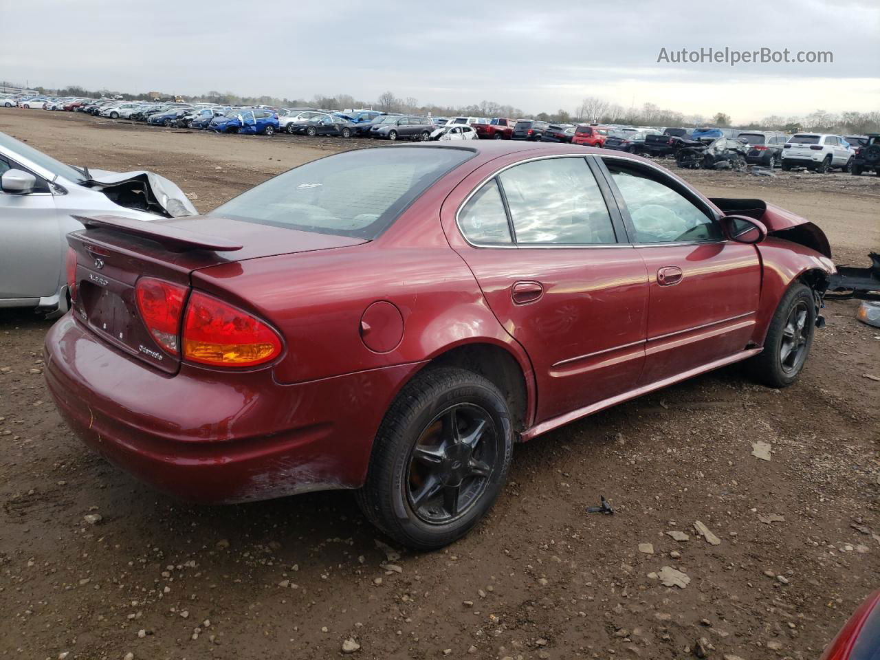 2001 Oldsmobile Alero Gl Burgundy vin: 1G3NL52E41C277432