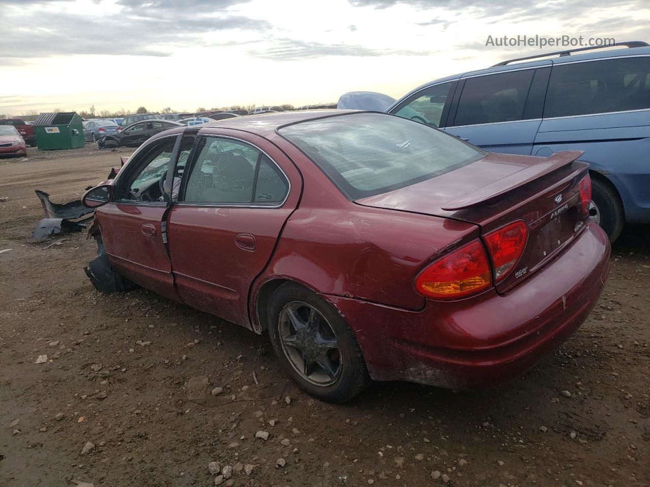 2001 Oldsmobile Alero Gl Burgundy vin: 1G3NL52E41C277432