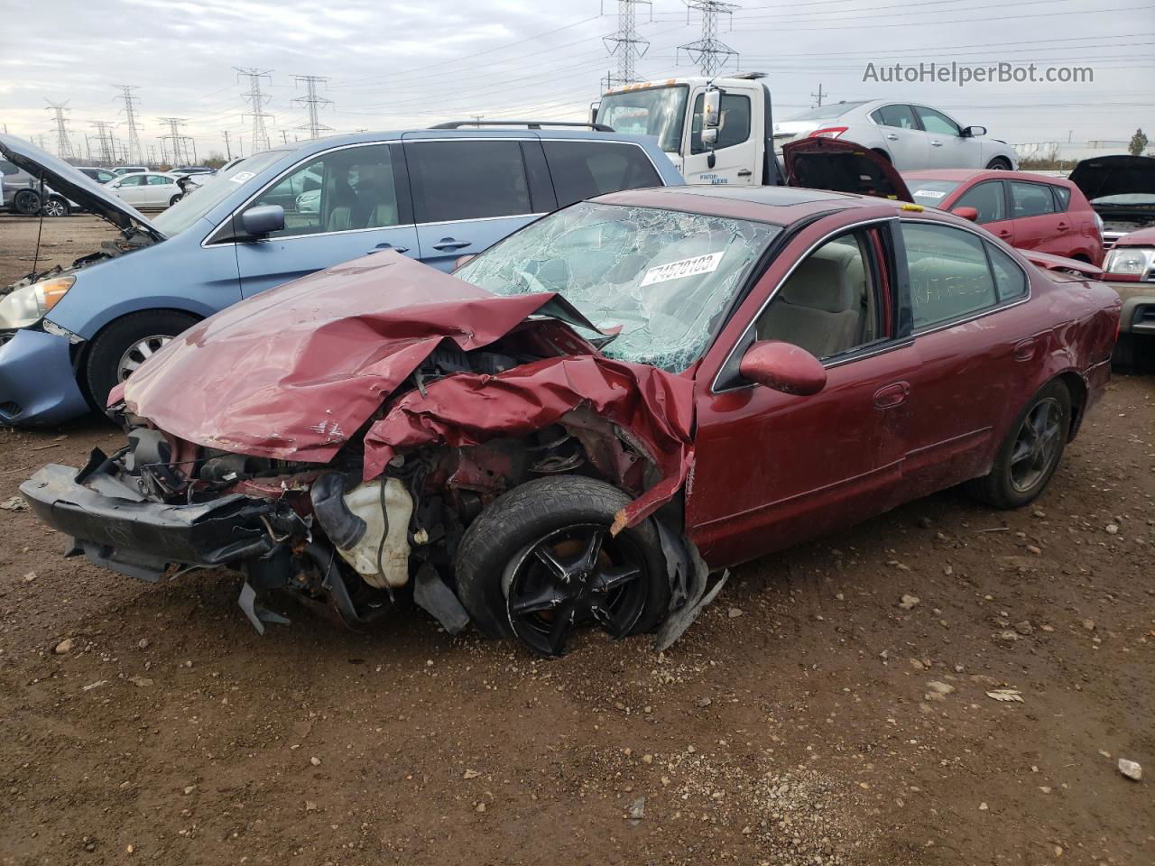 2001 Oldsmobile Alero Gl Burgundy vin: 1G3NL52E41C277432