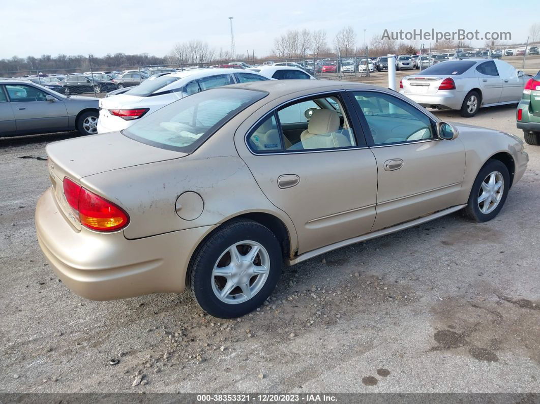 2001 Oldsmobile Alero Gl1 Gold vin: 1G3NL52E51C153055