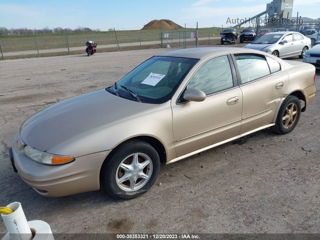 2001 Oldsmobile Alero Gl1 Gold vin: 1G3NL52E51C153055