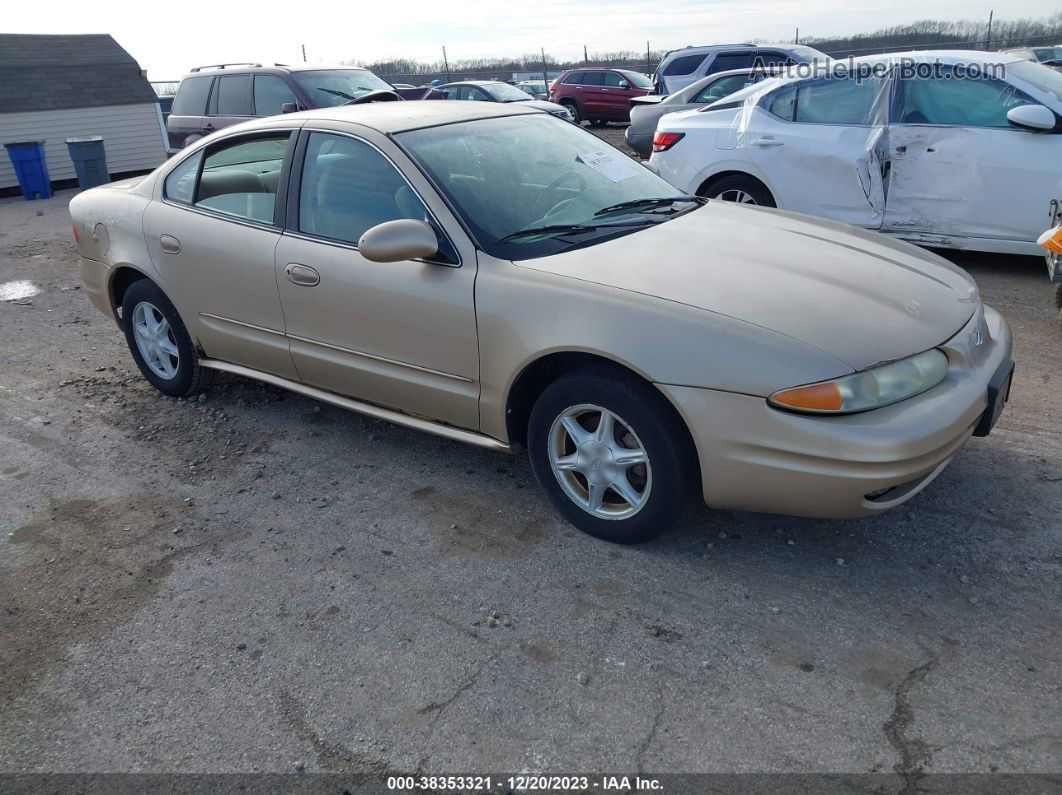 2001 Oldsmobile Alero Gl1 Gold vin: 1G3NL52E51C153055