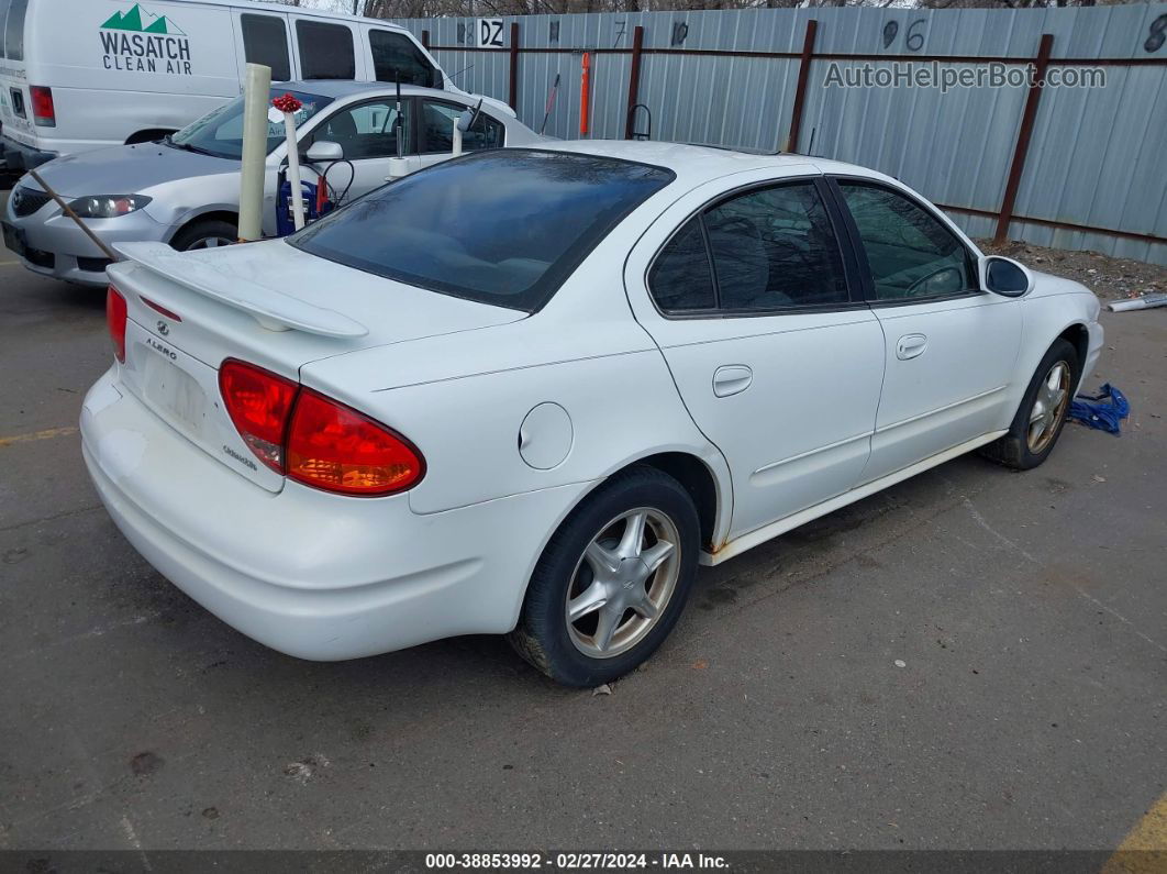 2001 Oldsmobile Alero Gl2 White vin: 1G3NL52E61C153842