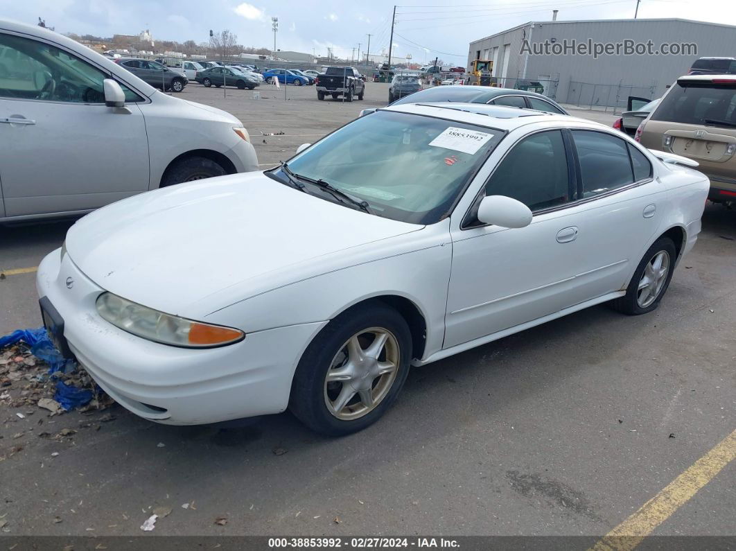 2001 Oldsmobile Alero Gl2 White vin: 1G3NL52E61C153842