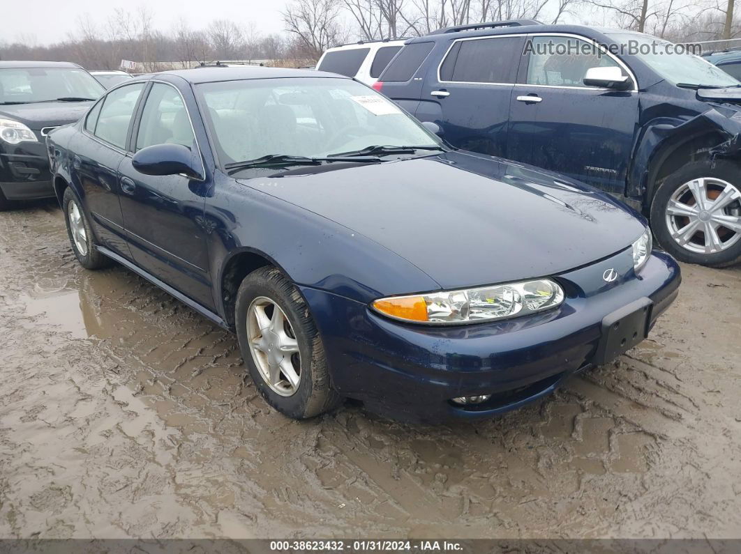 2001 Oldsmobile Alero Gl1 Dark Blue vin: 1G3NL52E61C214929