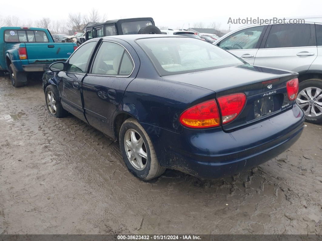 2001 Oldsmobile Alero Gl1 Dark Blue vin: 1G3NL52E61C214929