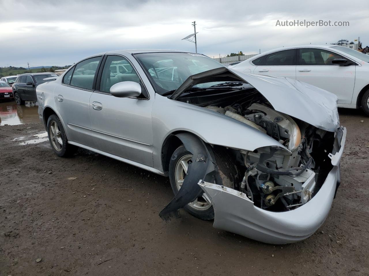 2001 Oldsmobile Alero Gl Silver vin: 1G3NL52E61C223940