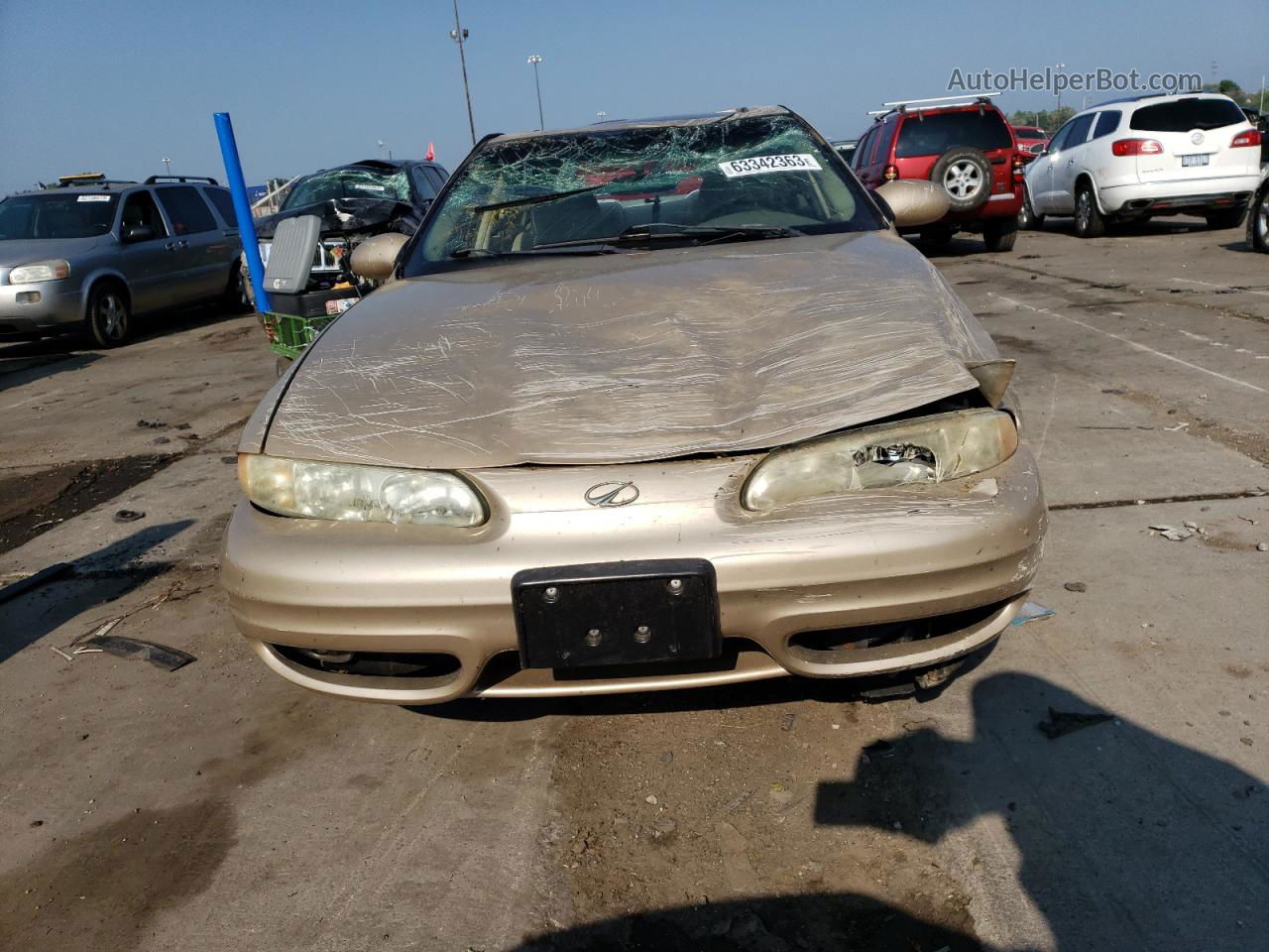 2001 Oldsmobile Alero Gl Gold vin: 1G3NL52E71C119246