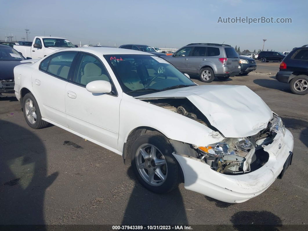 2001 Oldsmobile Alero Gl2 White vin: 1G3NL52E91C175270