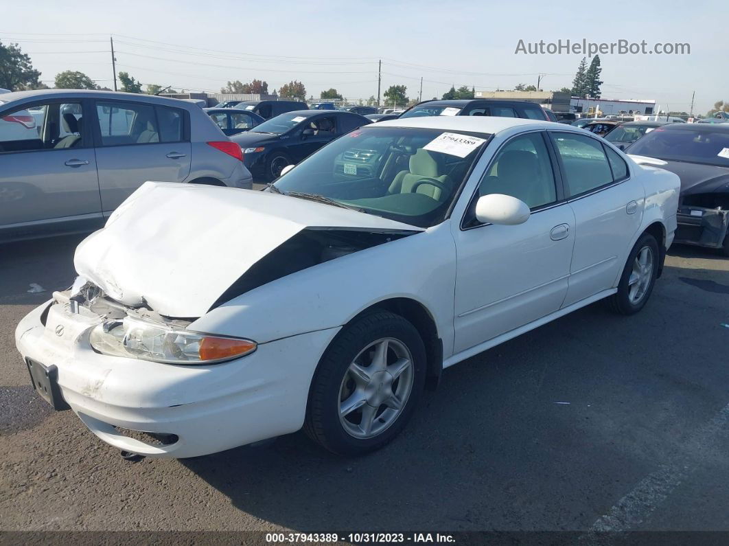 2001 Oldsmobile Alero Gl2 White vin: 1G3NL52E91C175270