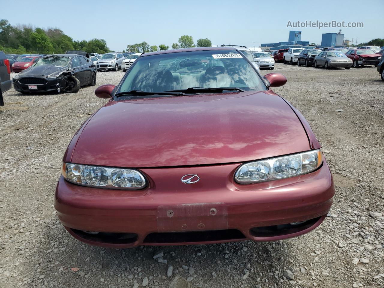 2001 Oldsmobile Alero Gl Red vin: 1G3NL52E91C259430