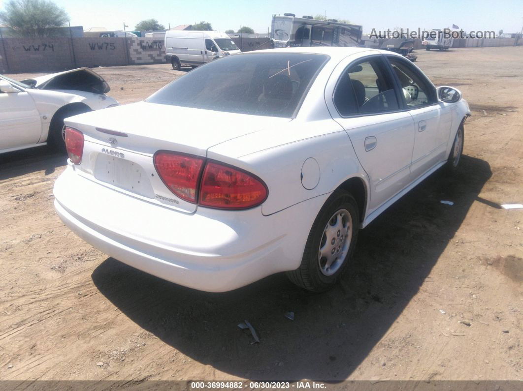 2001 Oldsmobile Alero Gl1 White vin: 1G3NL52T01C235872