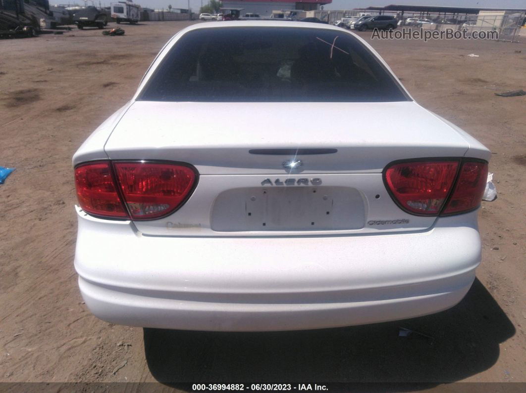 2001 Oldsmobile Alero Gl1 White vin: 1G3NL52T01C235872