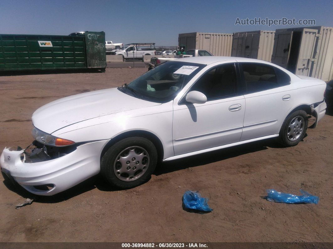 2001 Oldsmobile Alero Gl1 White vin: 1G3NL52T01C235872