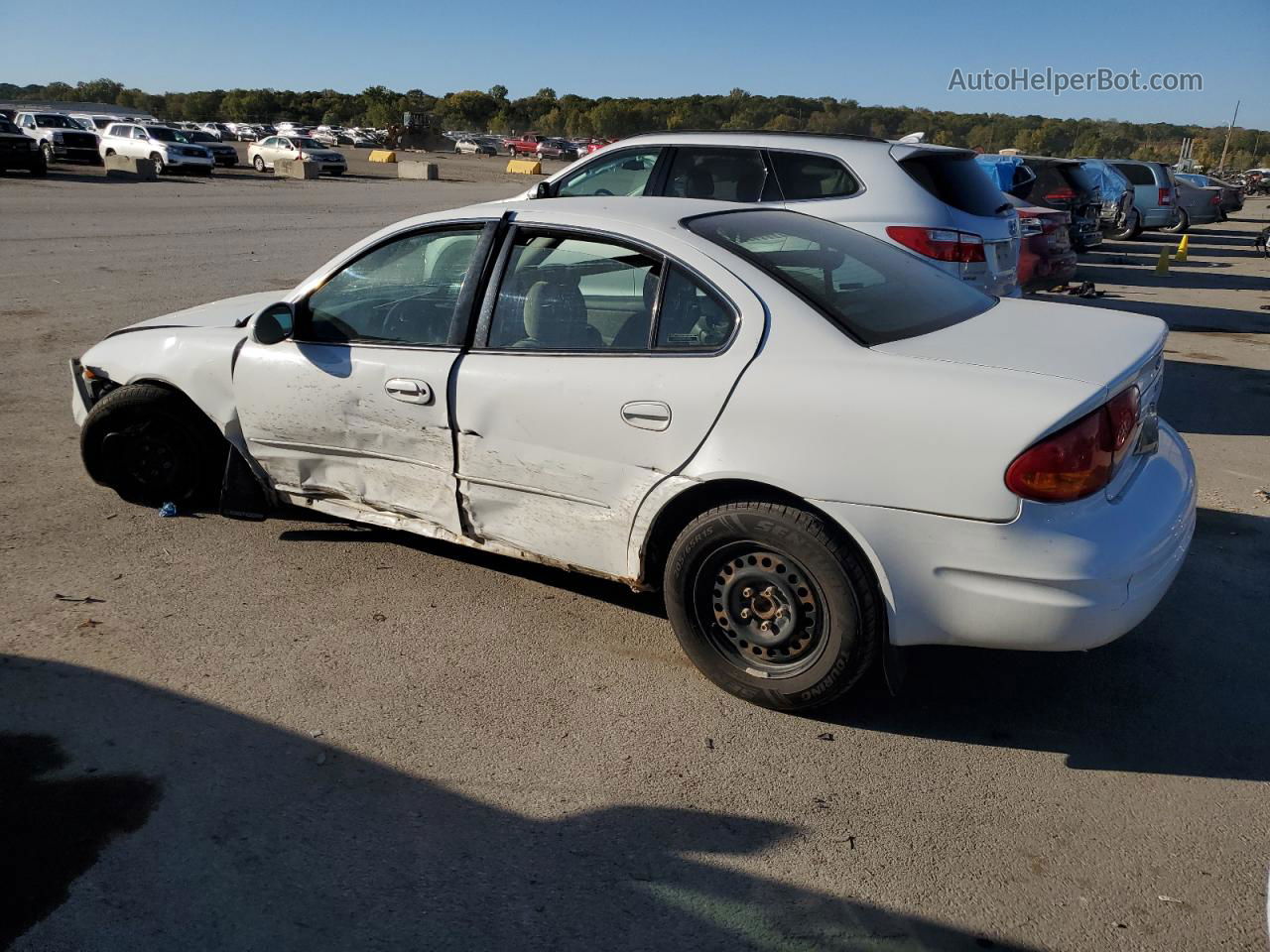 2001 Oldsmobile Alero Gl White vin: 1G3NL52T11C105647