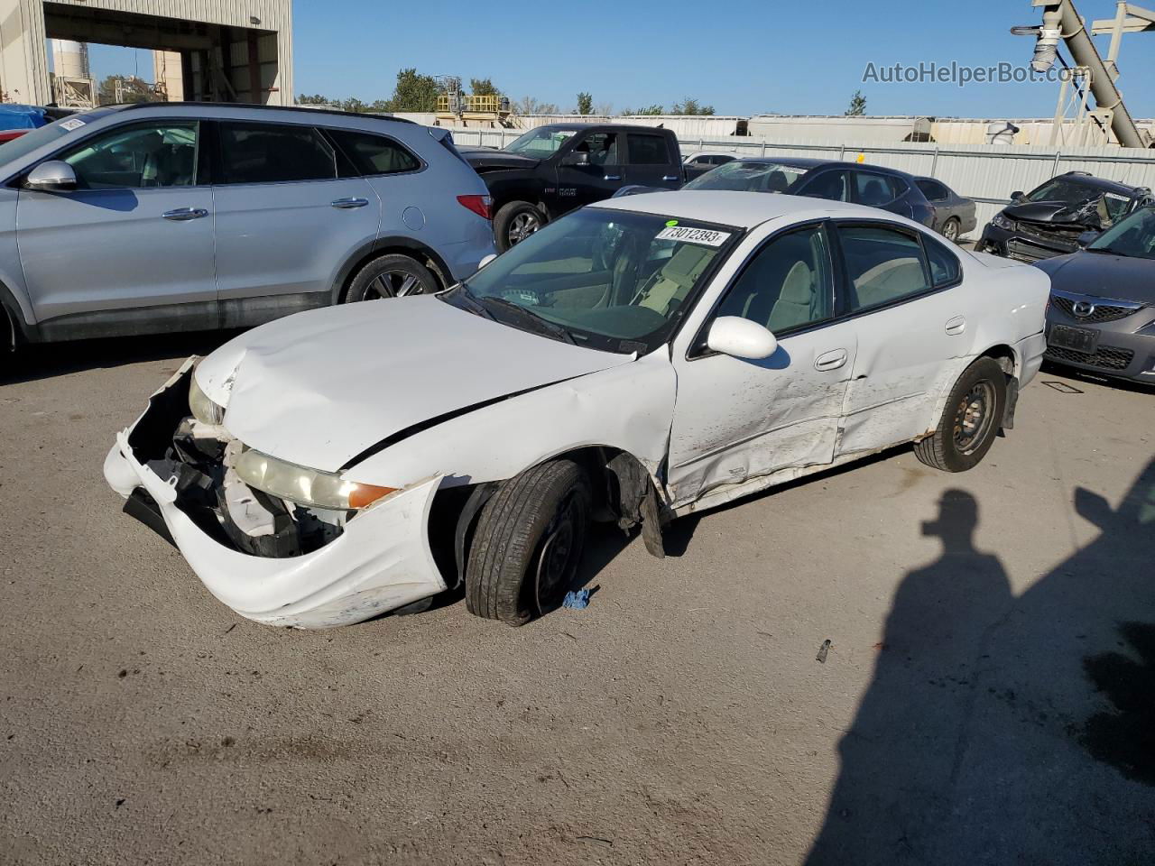 2001 Oldsmobile Alero Gl White vin: 1G3NL52T11C105647