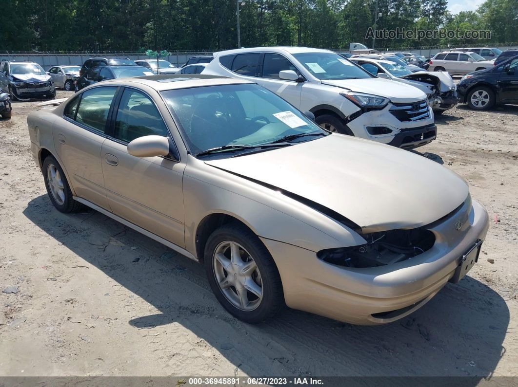 2001 Oldsmobile Alero Gl4 Beige vin: 1G3NL52T21C168322