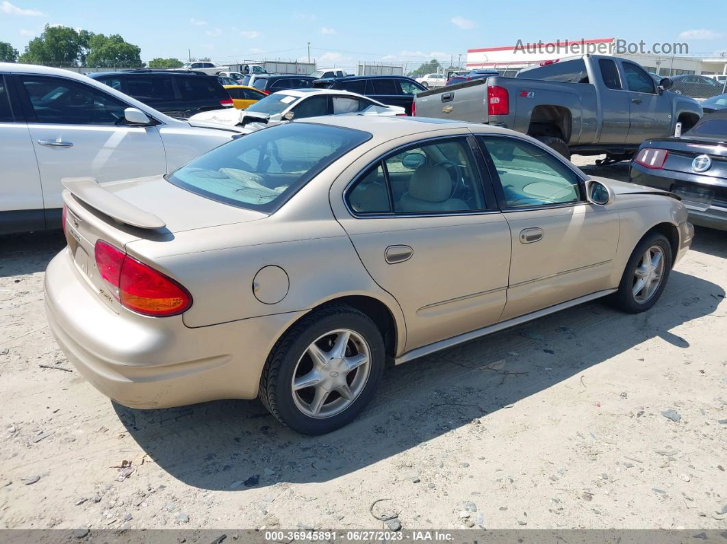 2001 Oldsmobile Alero Gl4 Beige vin: 1G3NL52T21C168322