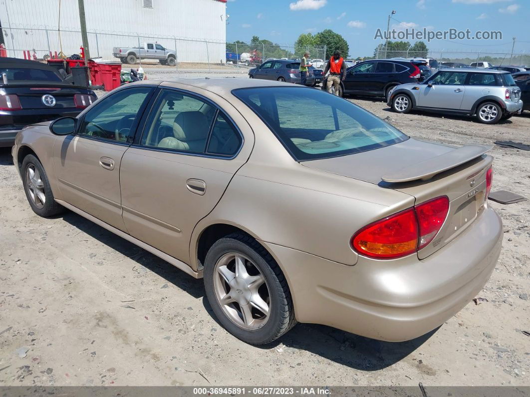 2001 Oldsmobile Alero Gl4 Бежевый vin: 1G3NL52T21C168322