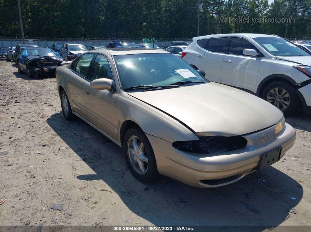 2001 Oldsmobile Alero Gl4 Beige vin: 1G3NL52T21C168322