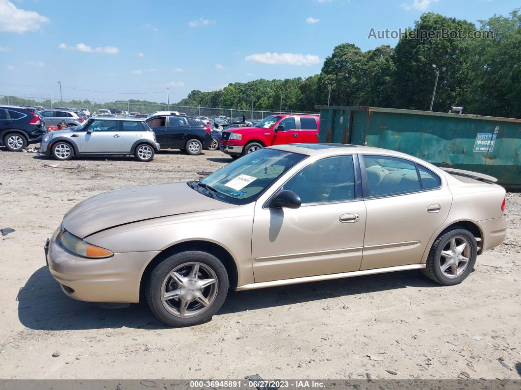 2001 Oldsmobile Alero Gl4 Beige vin: 1G3NL52T21C168322