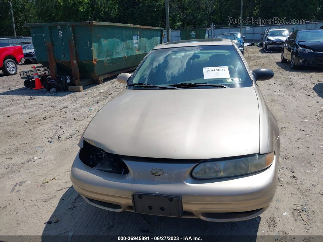 2001 Oldsmobile Alero Gl4 Beige vin: 1G3NL52T21C168322