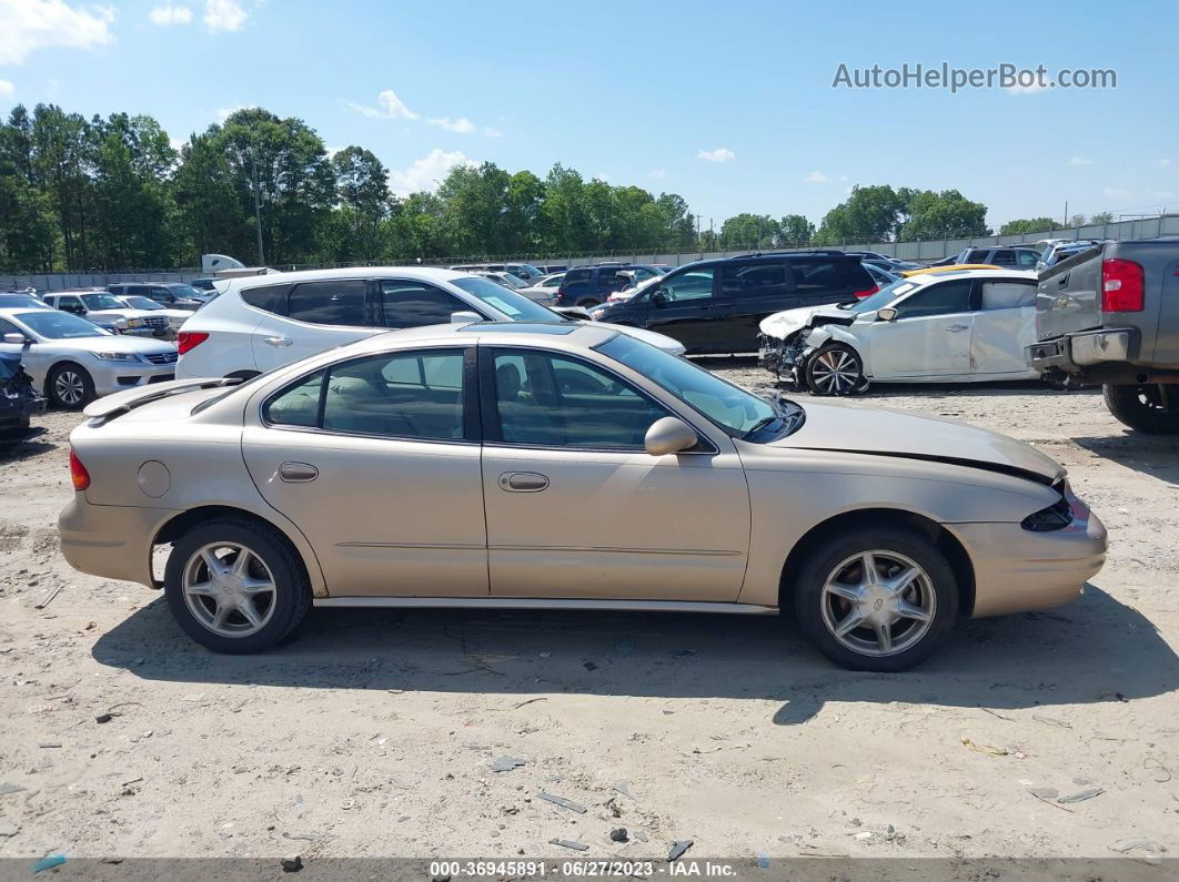 2001 Oldsmobile Alero Gl4 Beige vin: 1G3NL52T21C168322