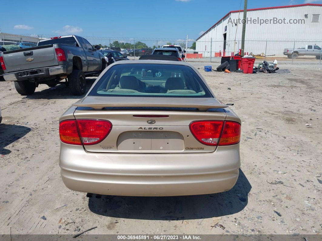 2001 Oldsmobile Alero Gl4 Beige vin: 1G3NL52T21C168322