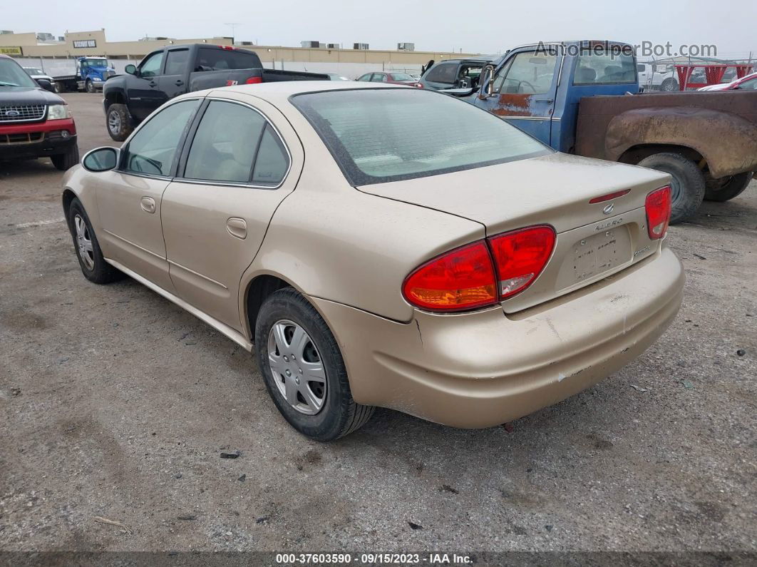 2001 Oldsmobile Alero Gl1 Gold vin: 1G3NL52T21C266203