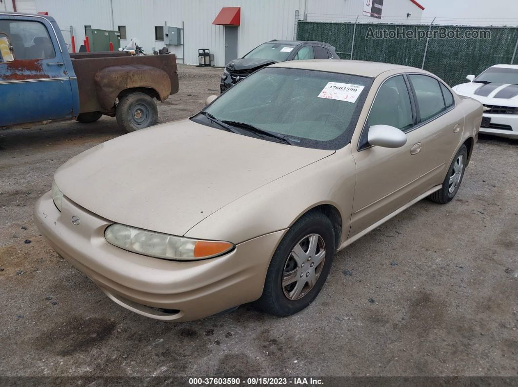 2001 Oldsmobile Alero Gl1 Gold vin: 1G3NL52T21C266203