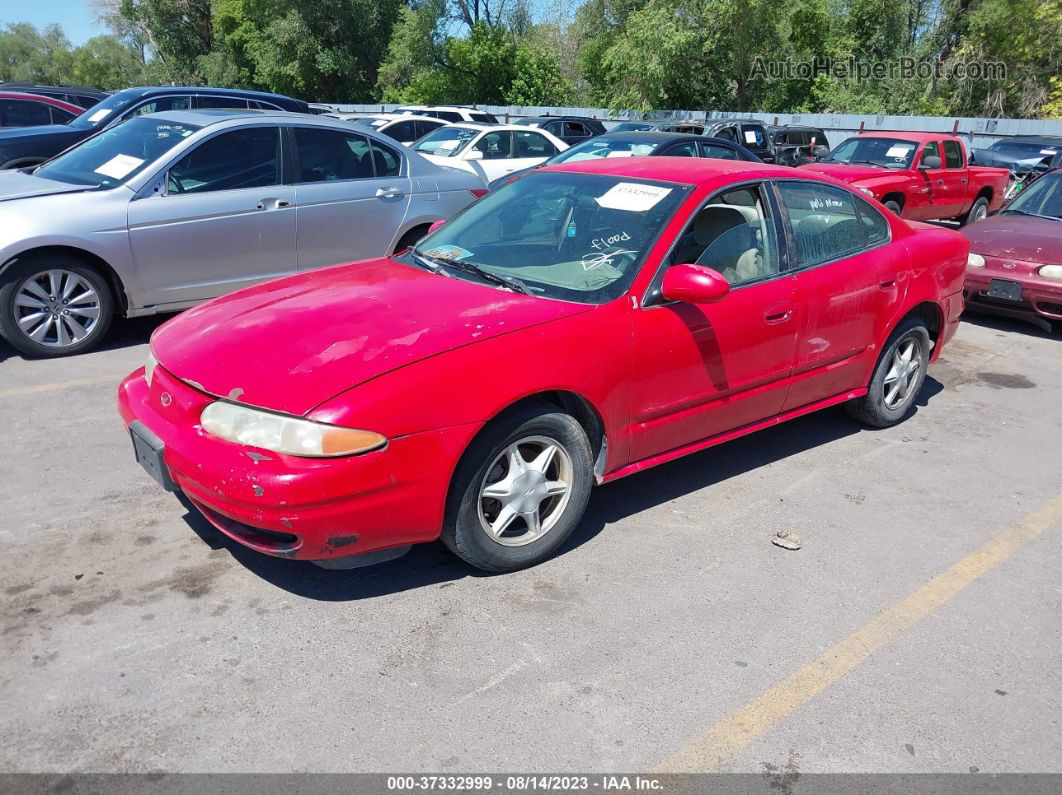 2001 Oldsmobile Alero Gl1 Red vin: 1G3NL52T31C191530