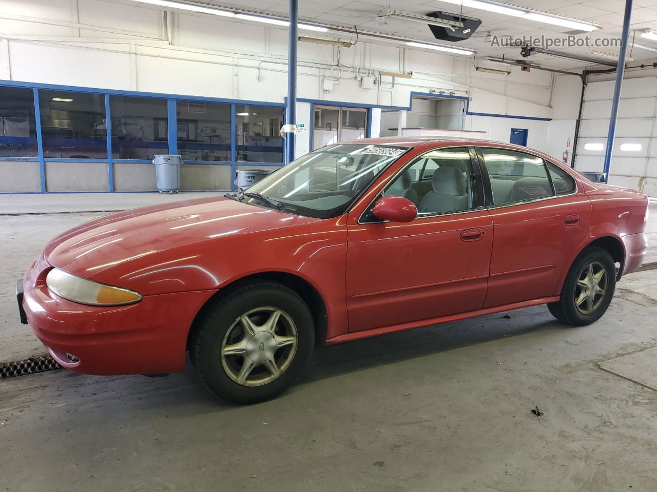 2001 Oldsmobile Alero Gl Red vin: 1G3NL52T31C207046