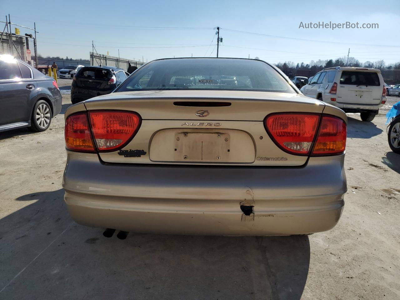 2001 Oldsmobile Alero Gl Beige vin: 1G3NL52T31C208083