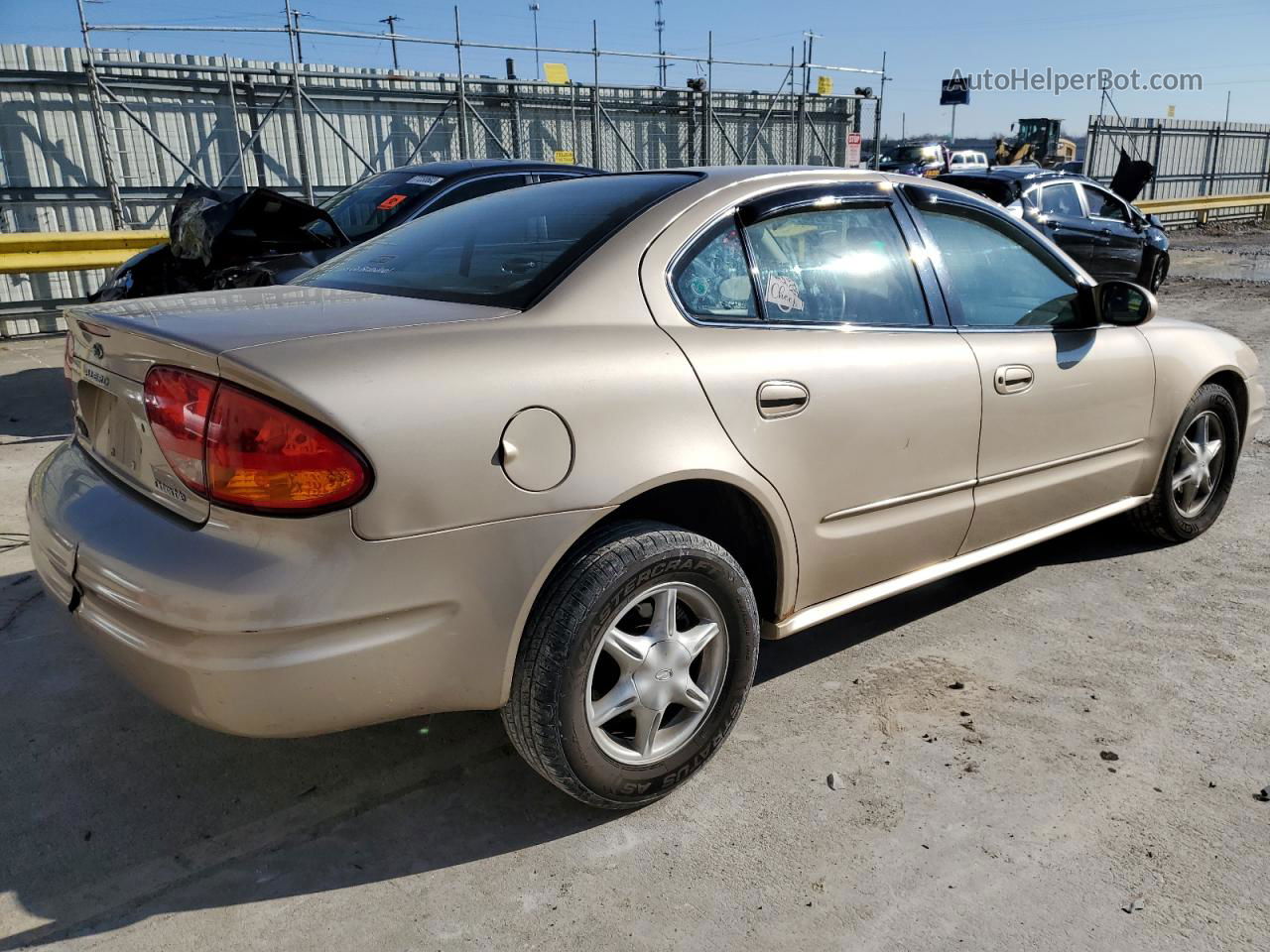 2001 Oldsmobile Alero Gl Beige vin: 1G3NL52T31C208083