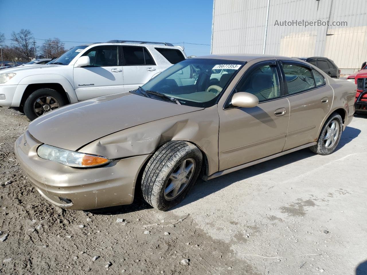 2001 Oldsmobile Alero Gl Beige vin: 1G3NL52T31C208083