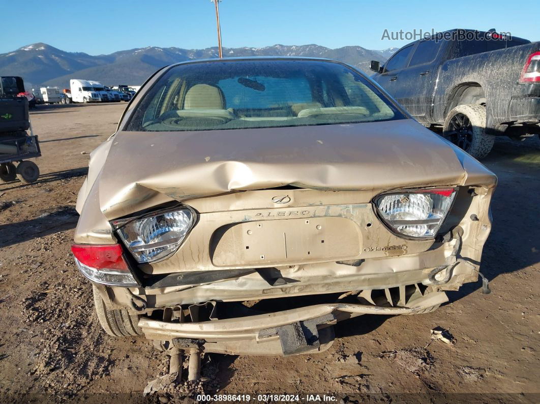 2001 Oldsmobile Alero Gl1 Gold vin: 1G3NL52T31C257252